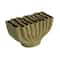 Hello Honey® 8" Green 9 Sectioned Sculptural Stoneware Vase